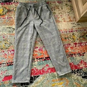 Grey Drawstring Dress Pants